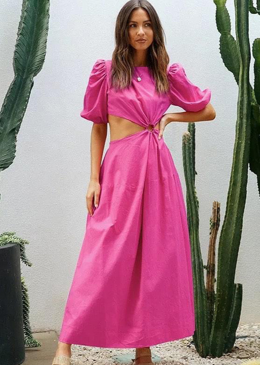 Cerise Maxi dress