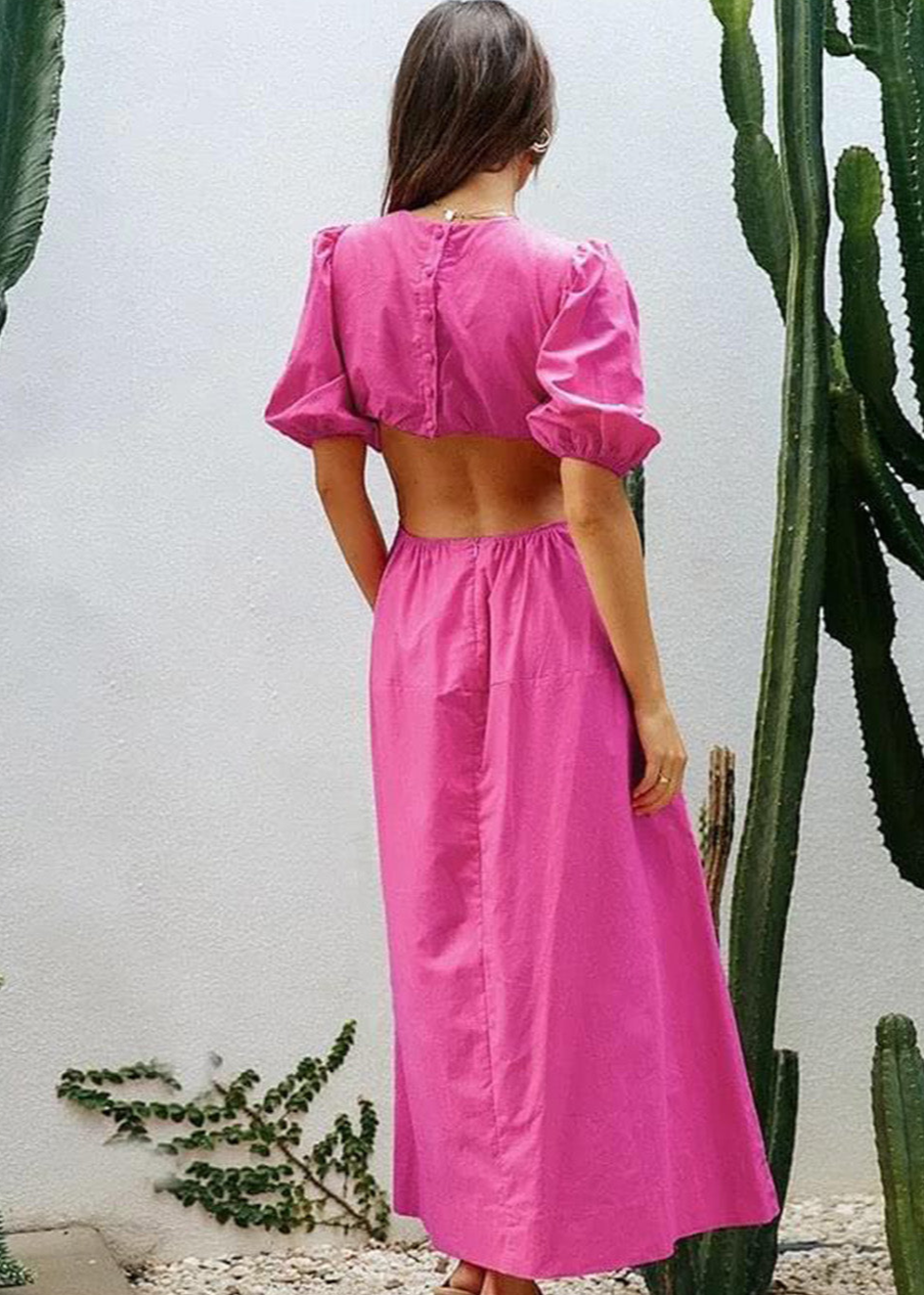 Cerise Maxi dress