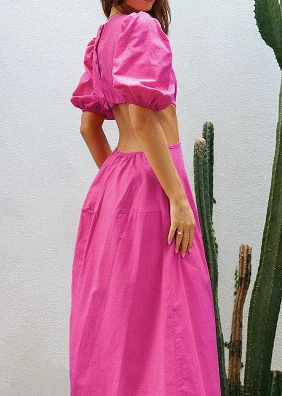 Cerise Maxi dress